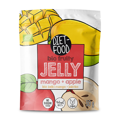 BIO Caramelle gommose alla frutta – mango, mela, 50 g